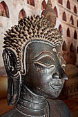 Vientiane, Laos - Wat Si Saket, The gallery around the sim houses thousands of Buddha statues in various mudras, dating  from the 16th century.